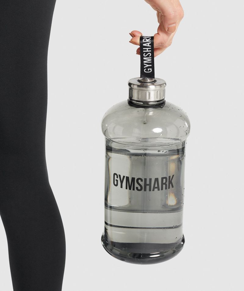 Men\'s Gymshark 74oz Water Bottles Black | USA  9687-FBDCN