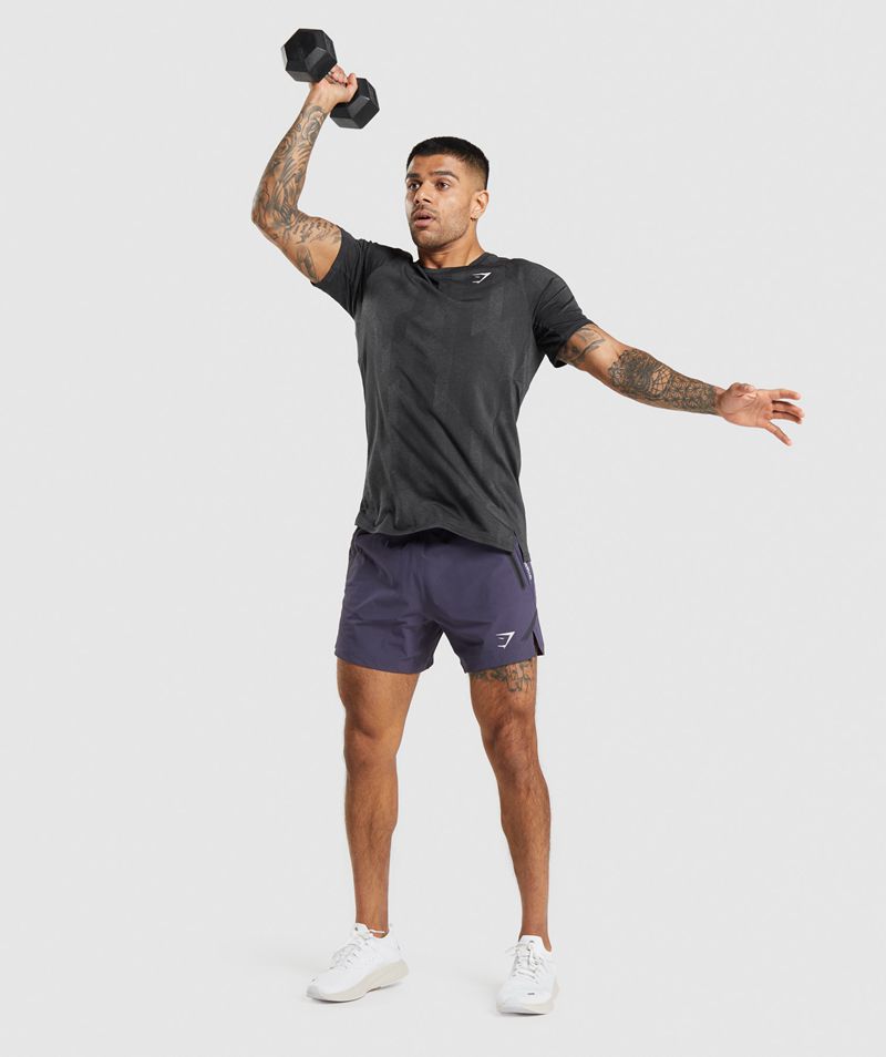 Men's Gymshark Apex T-Shirts Black | USA  9625-YCSLG