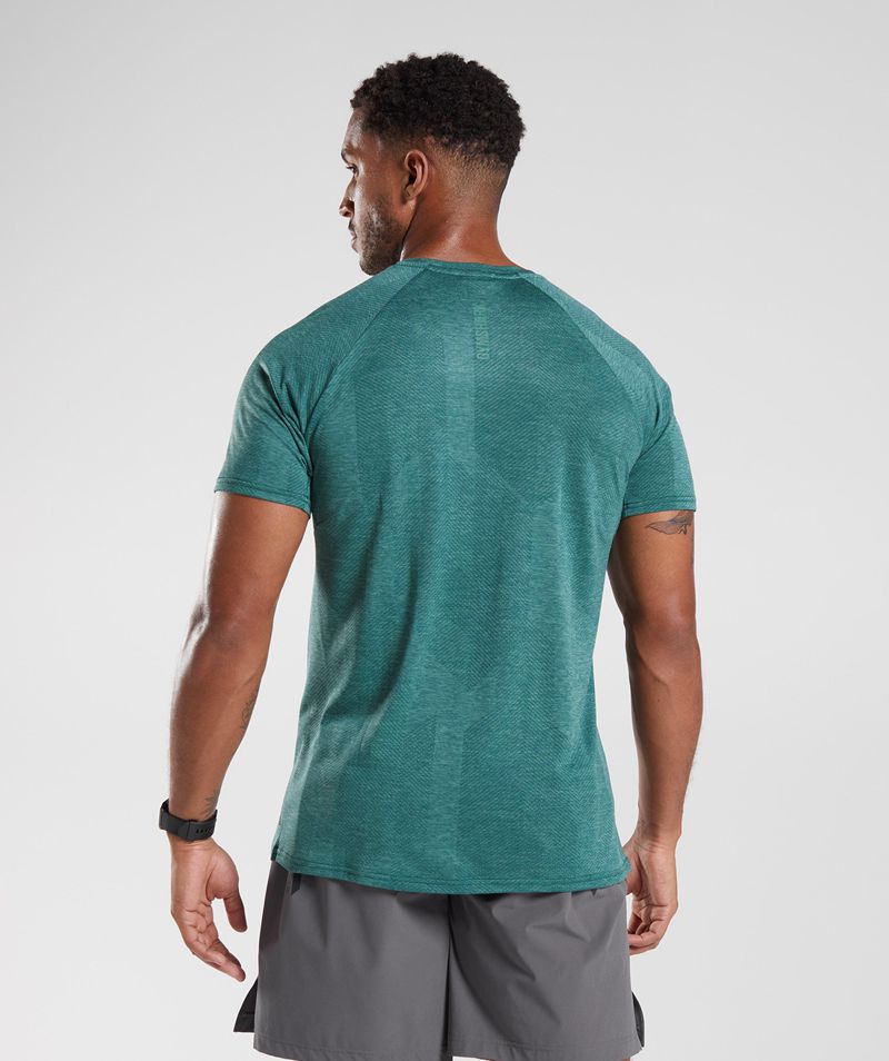 Men's Gymshark Apex T-Shirts Green | USA  7895-ZSXFM