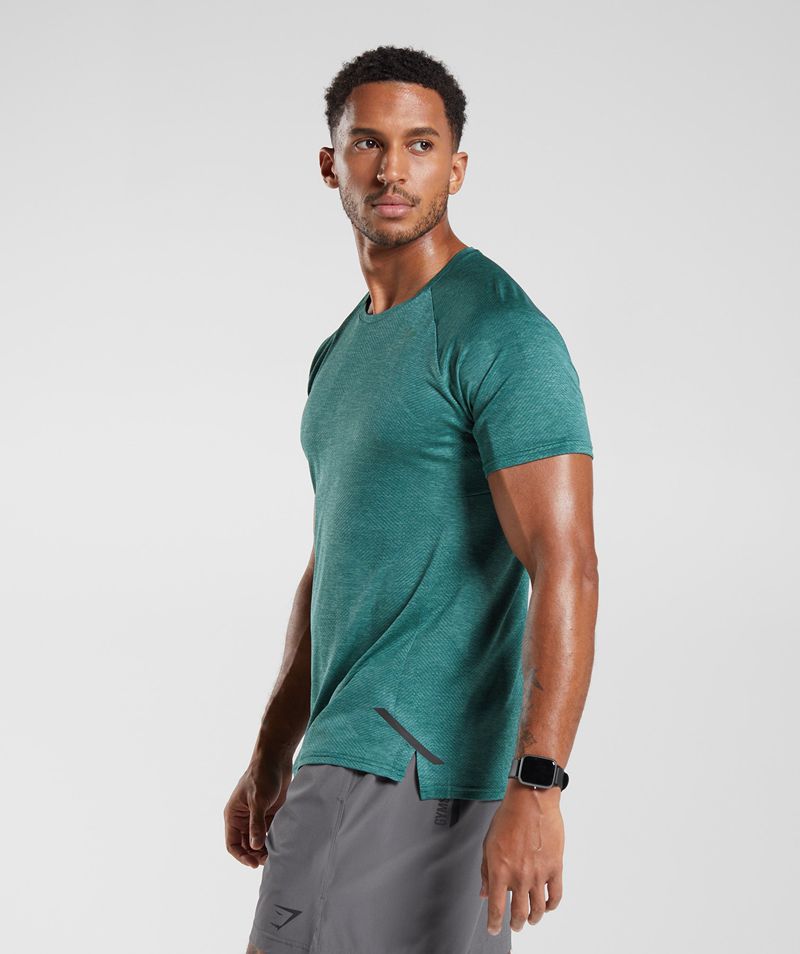 Men's Gymshark Apex T-Shirts Green | USA  7895-ZSXFM