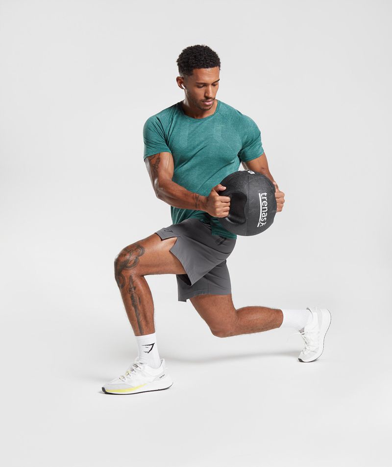 Men's Gymshark Apex T-Shirts Green | USA  7895-ZSXFM