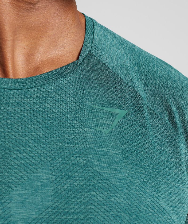 Men's Gymshark Apex T-Shirts Green | USA  7895-ZSXFM