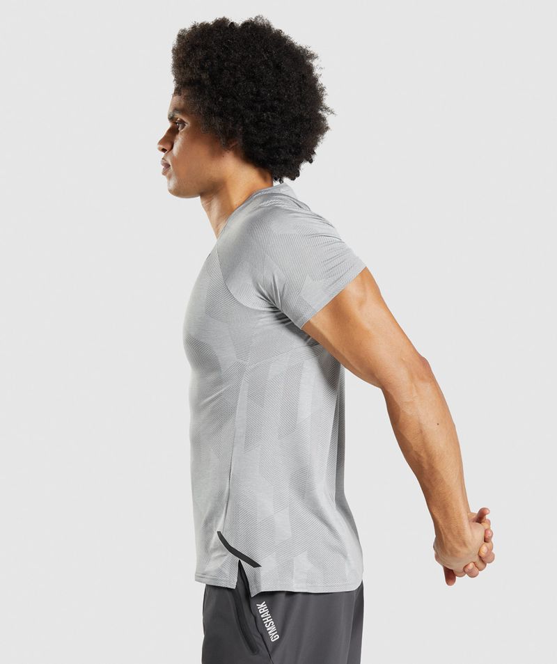 Men's Gymshark Apex T-Shirts Grey | USA  4167-BPXET