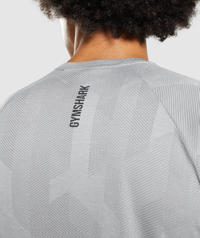 Men's Gymshark Apex T-Shirts Grey | USA  4167-BPXET