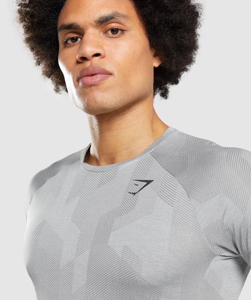 Men's Gymshark Apex T-Shirts Grey | USA  4167-BPXET