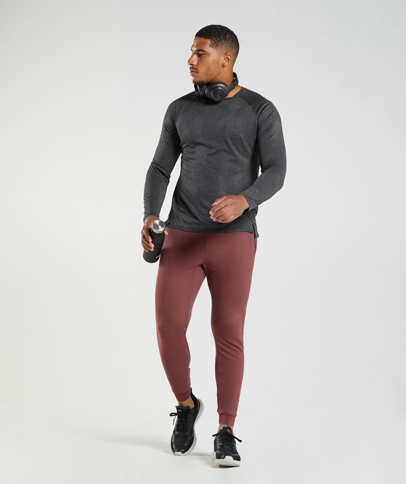 Men's Gymshark Apex Technical Joggers Burgundy | USA  5702-TSGUK