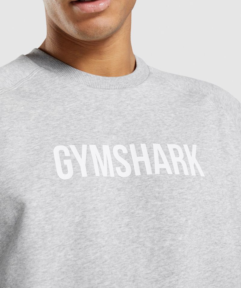 Men's Gymshark Apollo Crew T-Shirts Light Grey | USA  5280-XNUIJ