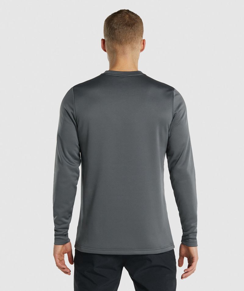 Men's Gymshark Arrival Crew Sweatshirts Grey | USA  1563-JQIHU