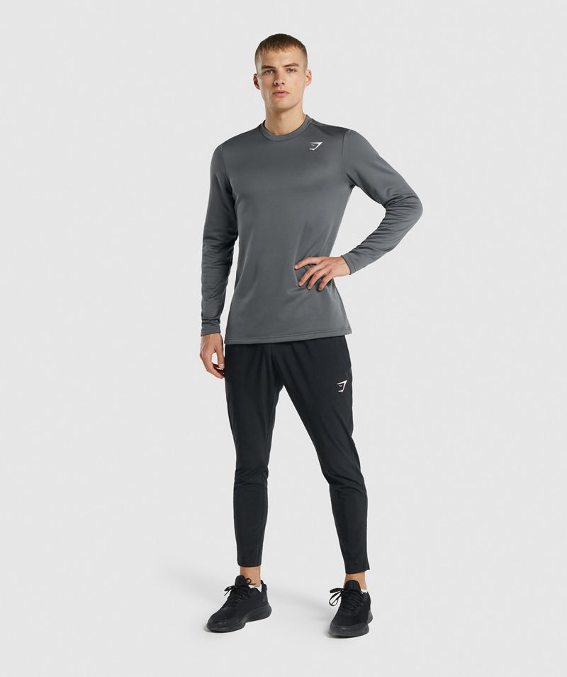 Men's Gymshark Arrival Crew Sweatshirts Grey | USA  1563-JQIHU