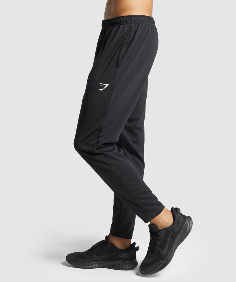 Men's Gymshark Arrival Knit Joggers Black | USA  0987-ZMNHT