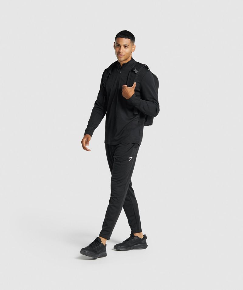 Men's Gymshark Arrival Knit Joggers Black | USA  0987-ZMNHT