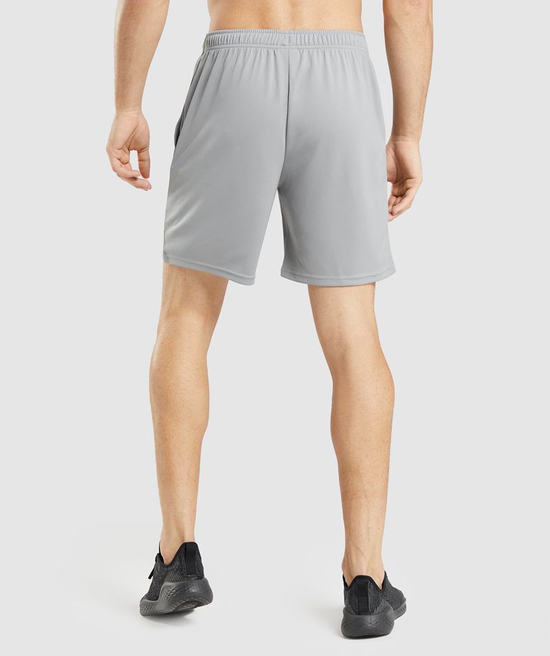 Men's Gymshark Arrival Knitted Shorts Grey | USA  6987-UJKIZ