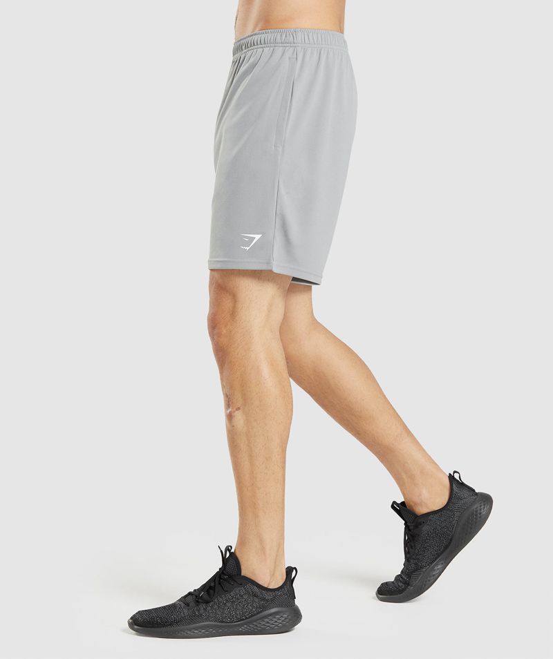 Men's Gymshark Arrival Knitted Shorts Grey | USA  6987-UJKIZ