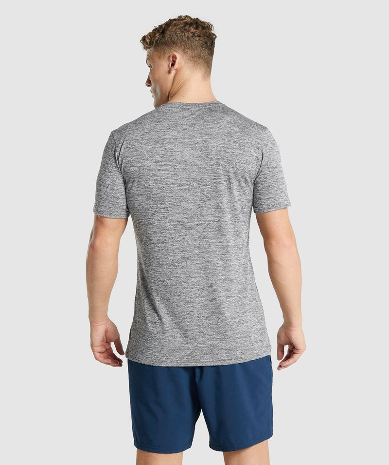 Men's Gymshark Arrival Marl T-Shirts Grey | USA  7258-ZTQWR