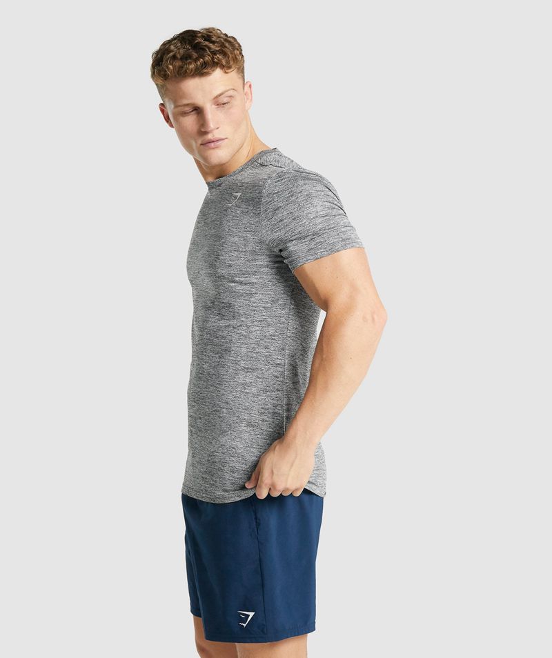 Men's Gymshark Arrival Marl T-Shirts Grey | USA  7258-ZTQWR