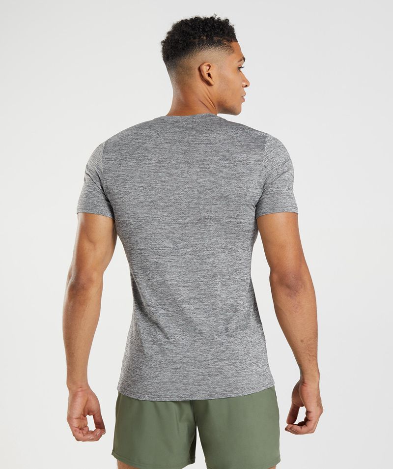 Men's Gymshark Arrival Marl T-Shirts Light Grey | USA  2458-VHACW