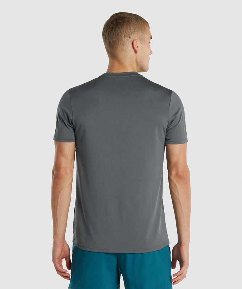 Men's Gymshark Arrival Regular Fit T-Shirts Grey | USA  8247-KDWHS