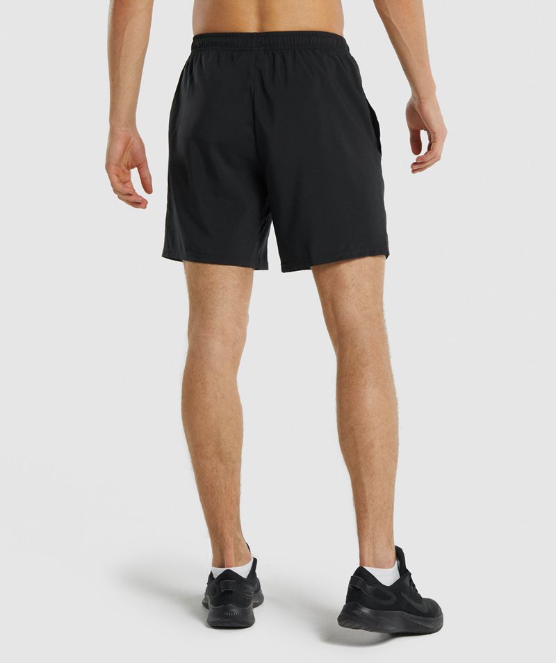 Men's Gymshark Arrival Shorts Black | USA  9647-SYEQP