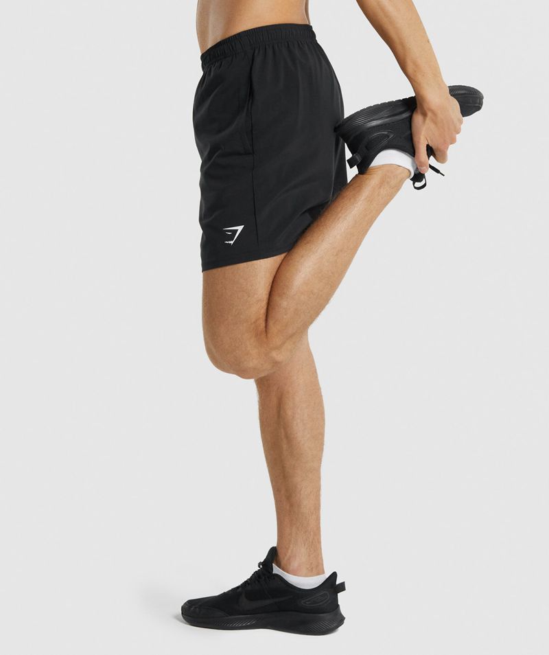 Men's Gymshark Arrival Shorts Black | USA  9647-SYEQP