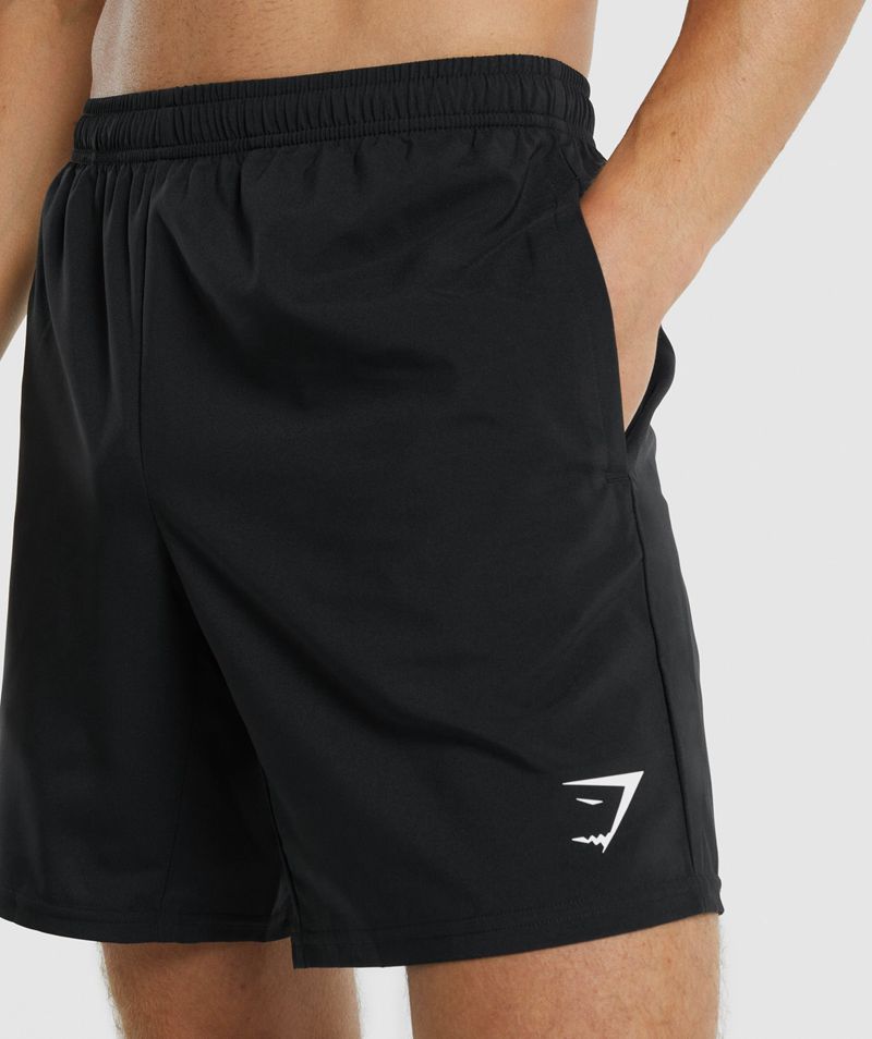 Men's Gymshark Arrival Shorts Black | USA  9647-SYEQP