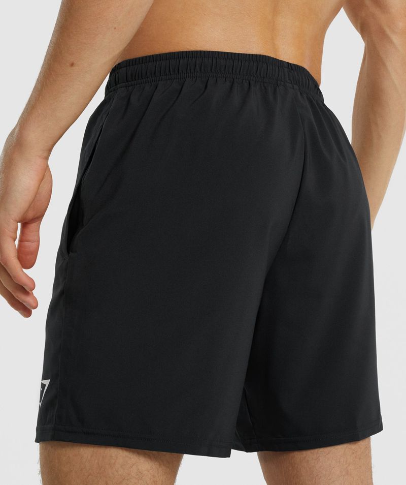 Men's Gymshark Arrival Shorts Black | USA  9647-SYEQP