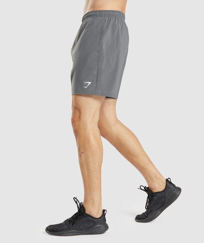 Men's Gymshark Arrival Shorts Grey | USA  4352-EDAIF