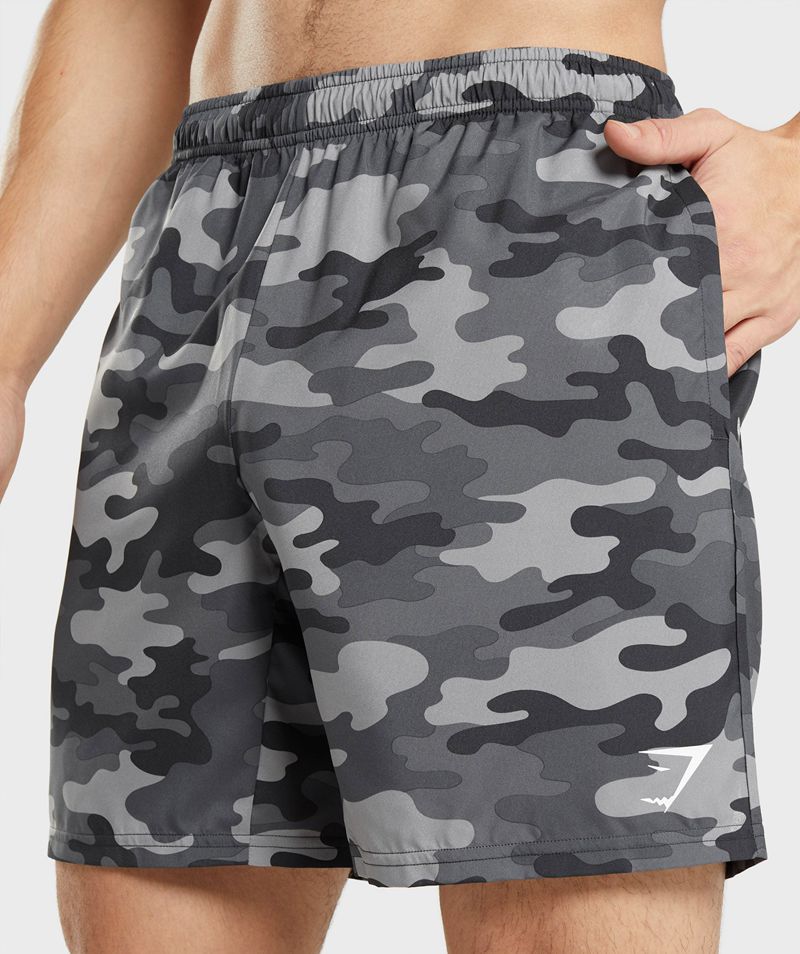 Men's Gymshark Arrival Shorts Grey | USA  6789-CILPE