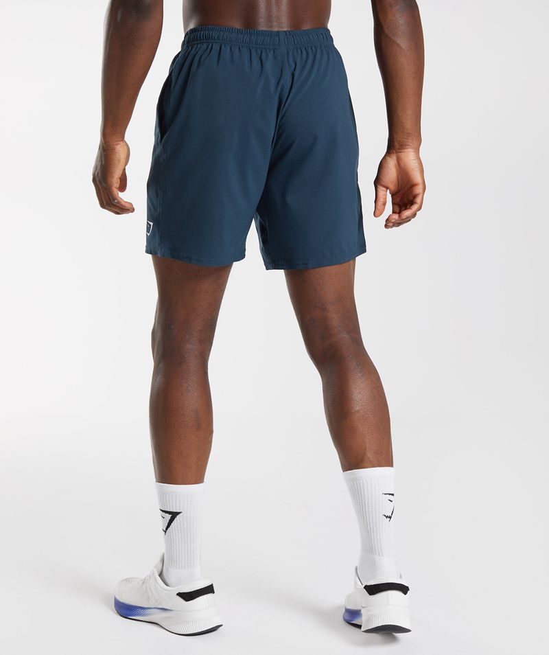 Men's Gymshark Arrival Shorts Navy | USA  6284-WFDNZ