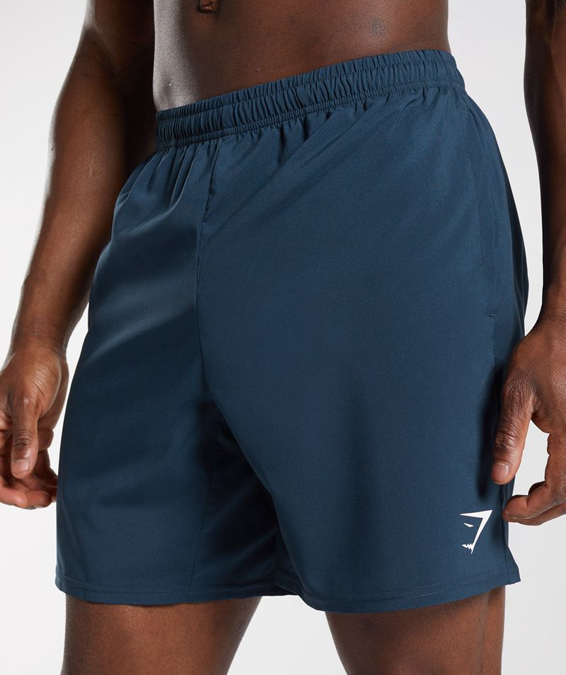 Men's Gymshark Arrival Shorts Navy | USA  6284-WFDNZ