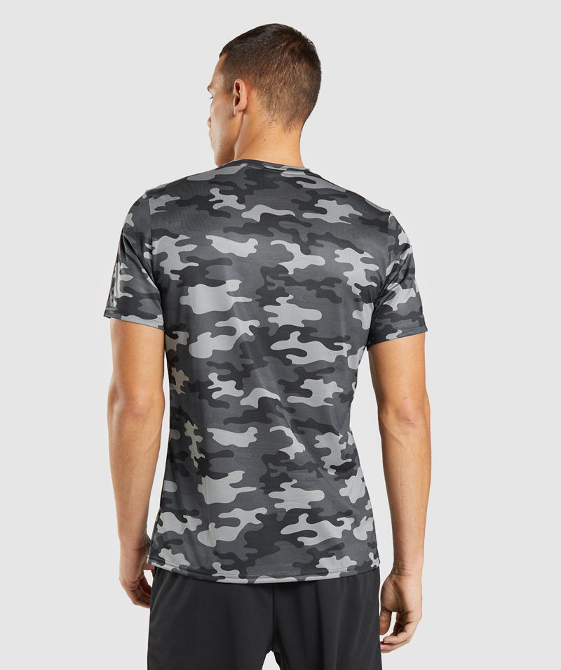 Men's Gymshark Arrival T-Shirts Grey | USA  4562-WVMRK