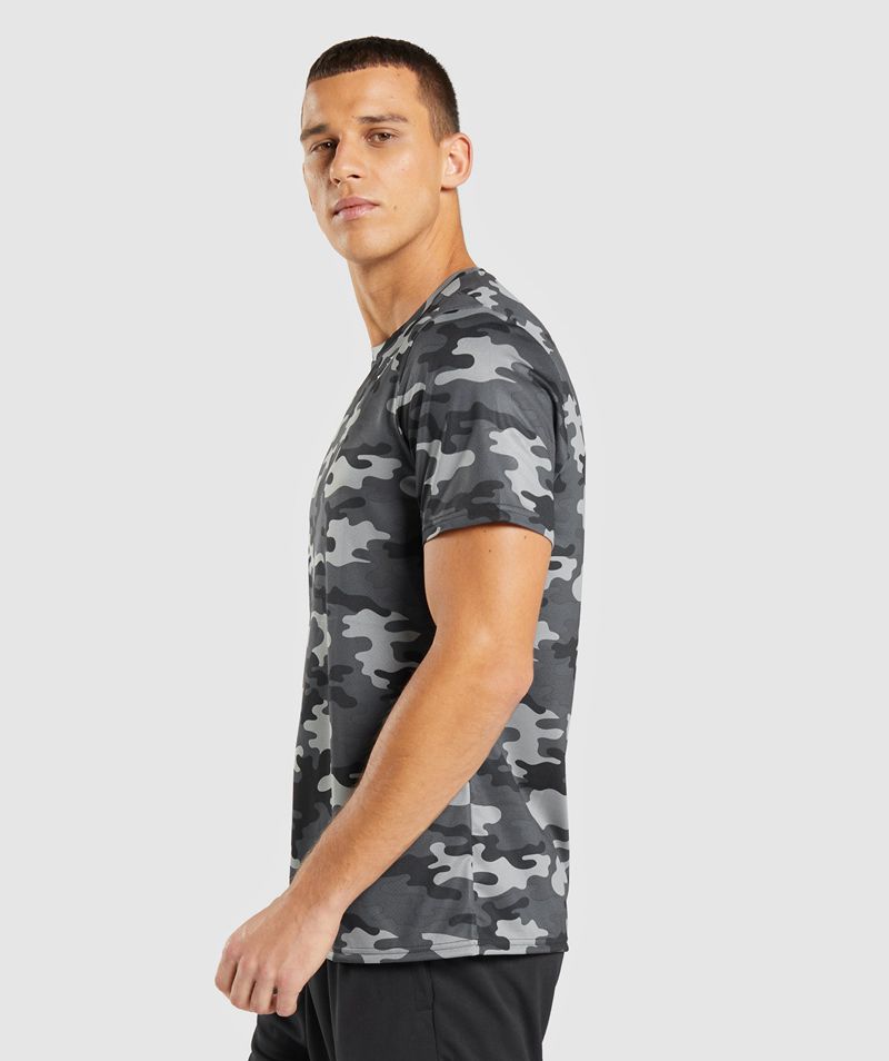 Men's Gymshark Arrival T-Shirts Grey | USA  4562-WVMRK