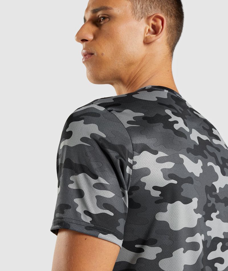 Men's Gymshark Arrival T-Shirts Grey | USA  4562-WVMRK