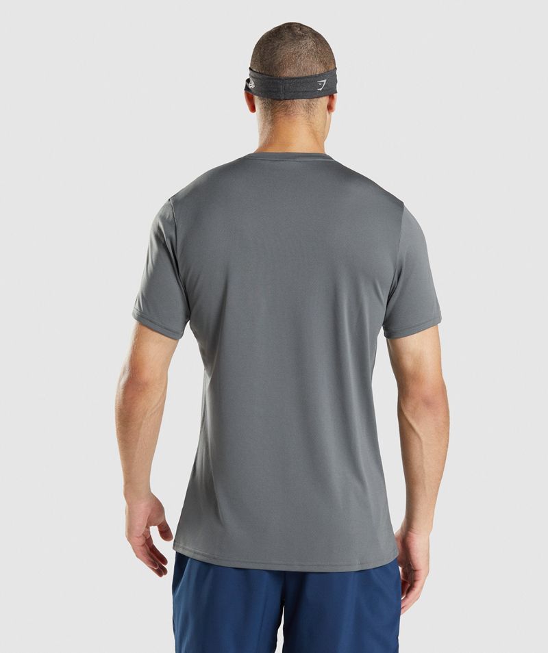 Men's Gymshark Arrival T-Shirts Grey | USA  5720-PYAMR