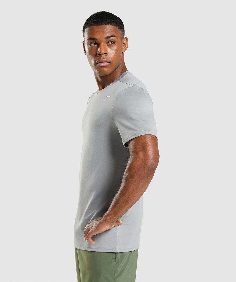 Men's Gymshark Arrival T-Shirts Grey | USA  9506-ZRFAO