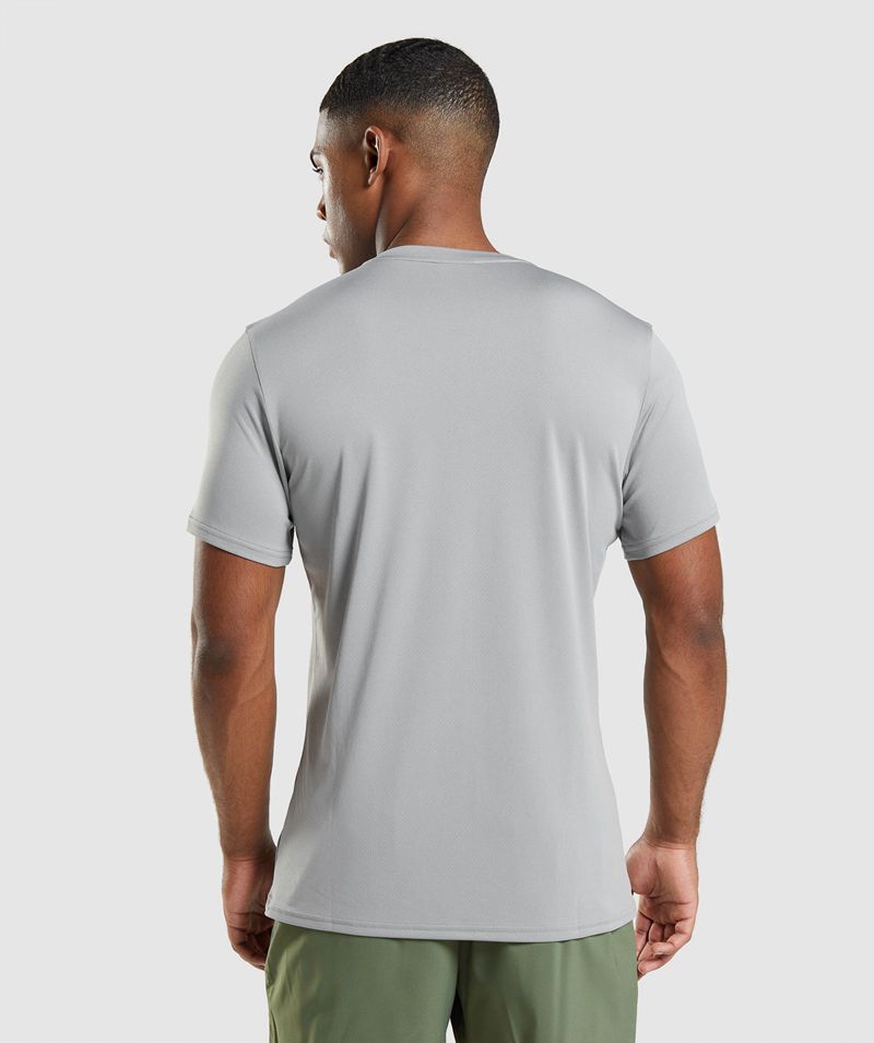 Men's Gymshark Arrival T-Shirts Grey | USA  9506-ZRFAO