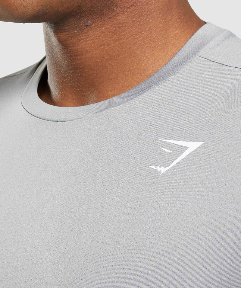 Men's Gymshark Arrival T-Shirts Grey | USA  9506-ZRFAO