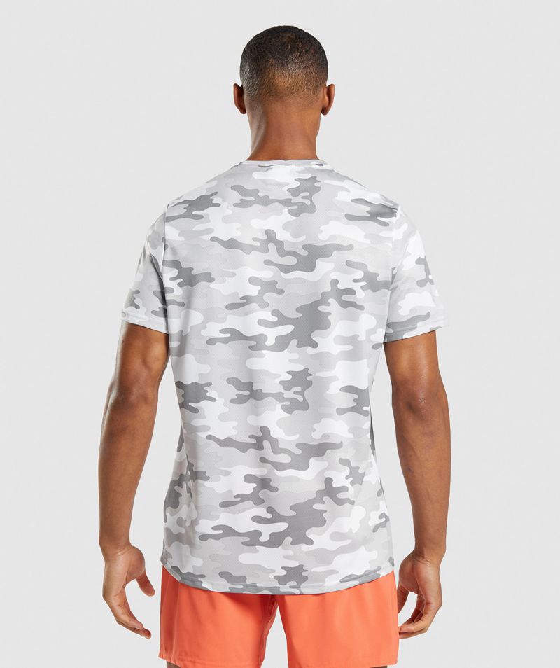 Men's Gymshark Arrival T-Shirts Light Grey | USA  8906-HBXYK