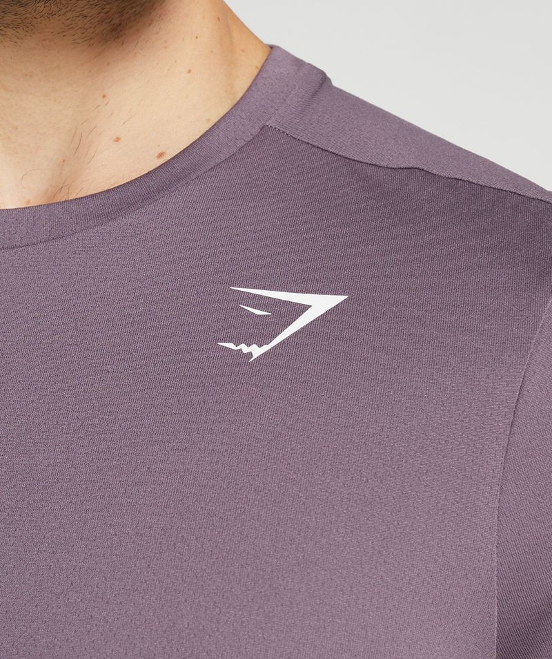 Men's Gymshark Arrival T-Shirts Purple | USA  1968-OPUWV