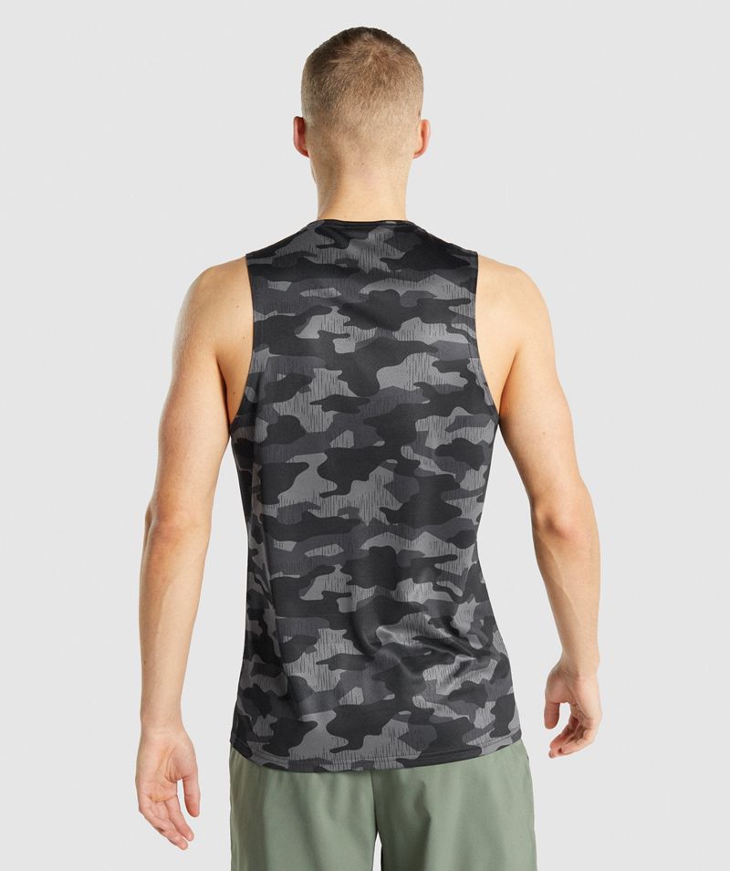 Men's Gymshark Arrival Tank Tops Grey | USA  8401-JGXVH