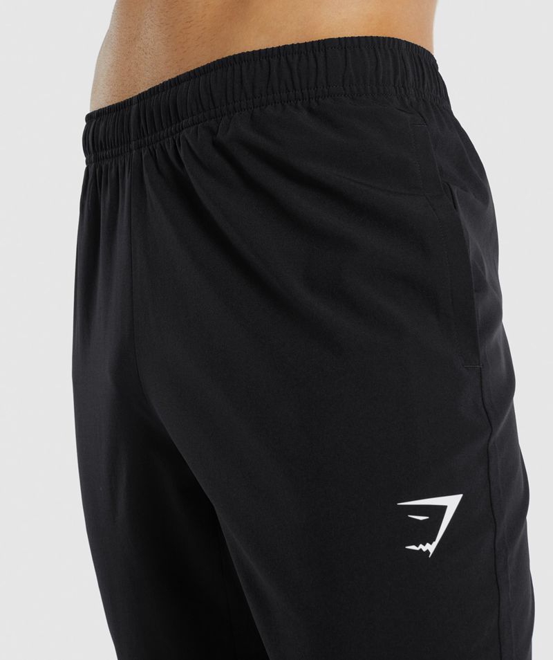 Men's Gymshark Arrival Woven Joggers Black | USA  8324-FDTYA