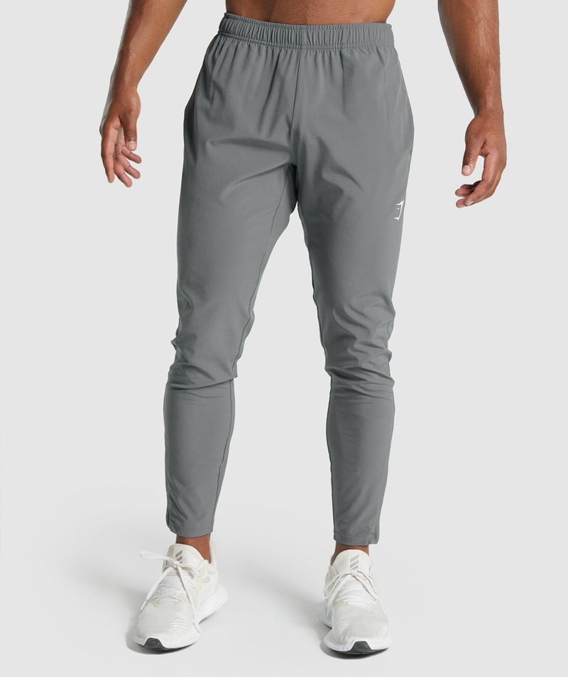 Men\'s Gymshark Arrival Woven Joggers Grey | USA  4567-ZQTPM