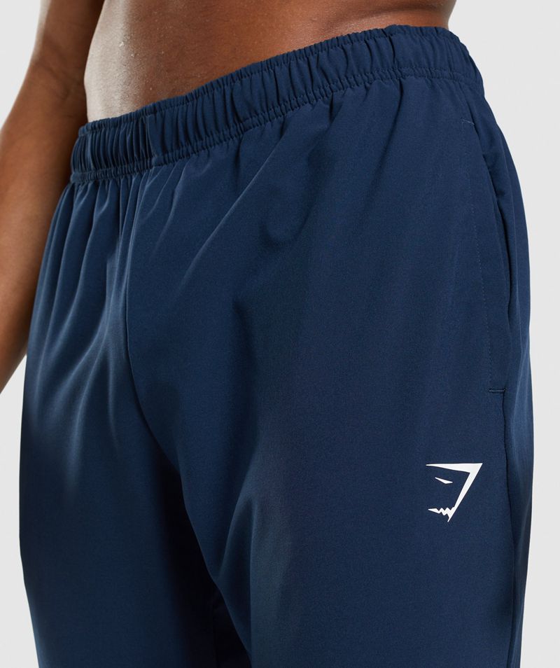 Men's Gymshark Arrival Woven Joggers Navy | USA  1350-XWFVQ