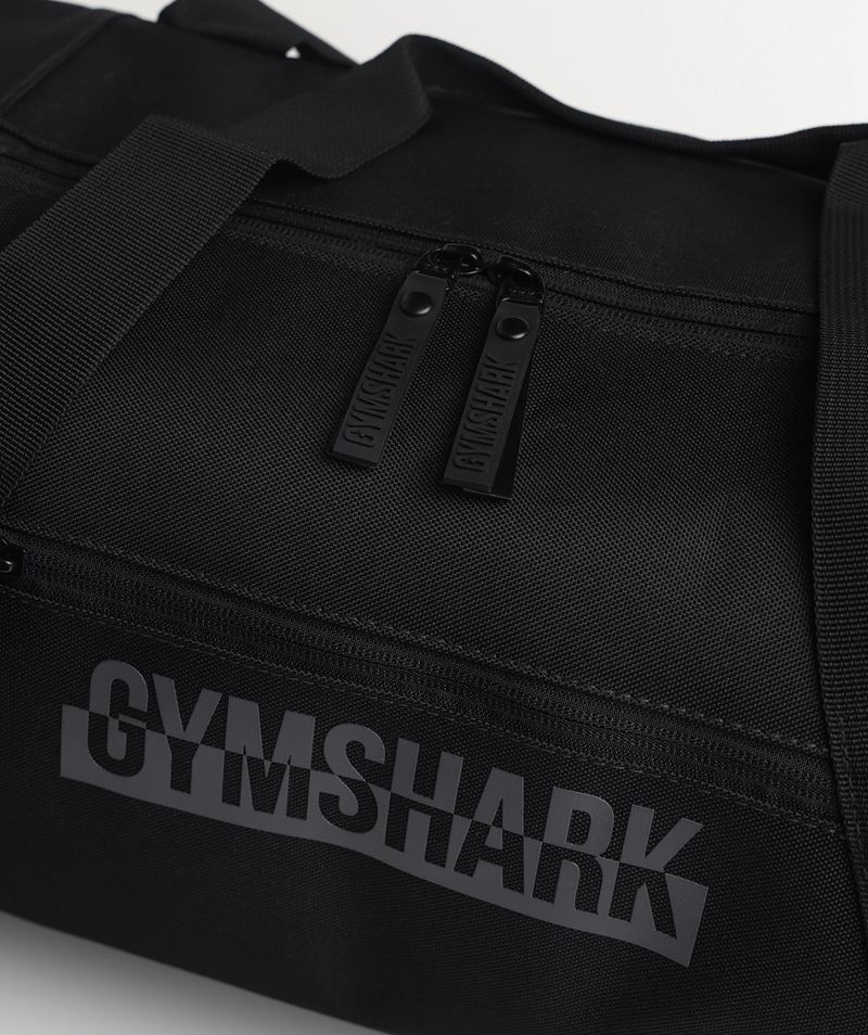 Men's Gymshark Bold Barrel Bags Black | USA  5986-KTSLP