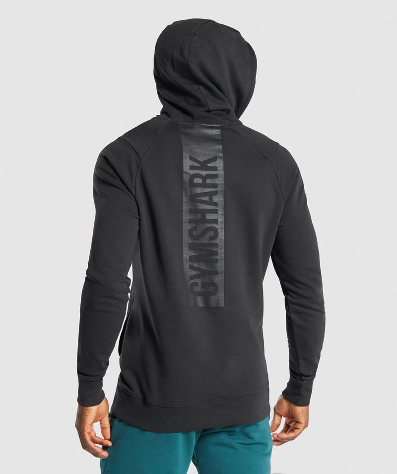 Men's Gymshark Bold Hoodie Black | USA  0713-KXCYQ