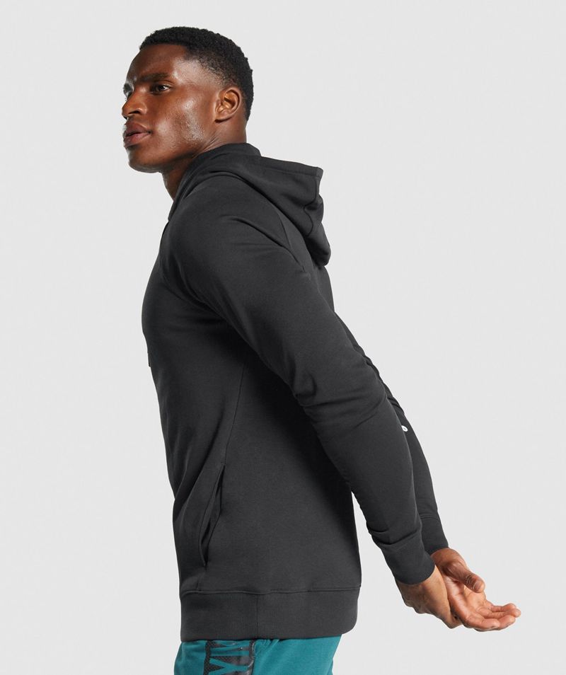 Men's Gymshark Bold Hoodie Black | USA  0713-KXCYQ