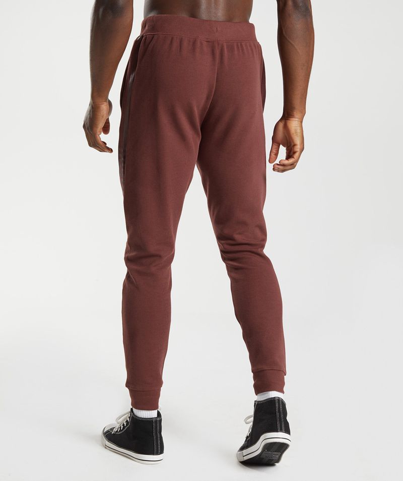 Men's Gymshark Bold React Joggers Burgundy | USA  6832-VROXZ