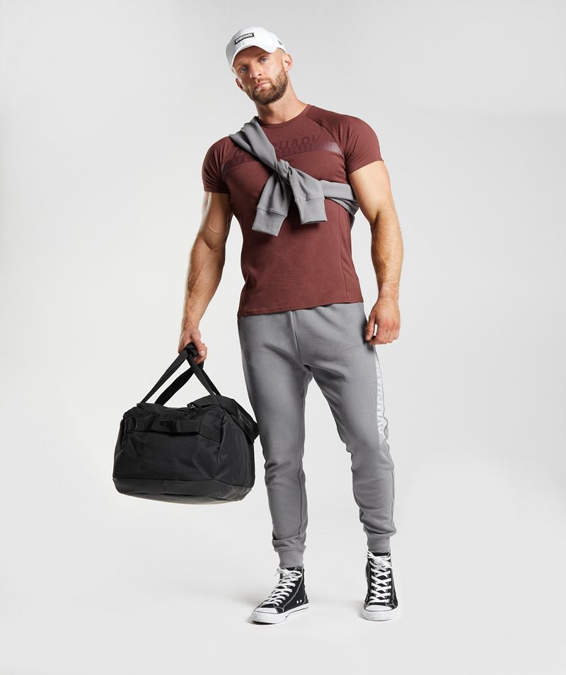 Men's Gymshark Bold React Joggers Grey | USA  5082-WHLQA