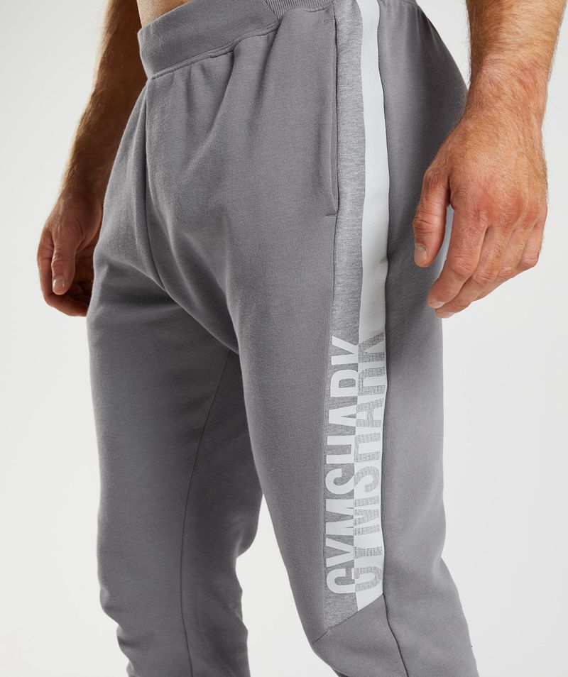 Men's Gymshark Bold React Joggers Grey | USA  5082-WHLQA