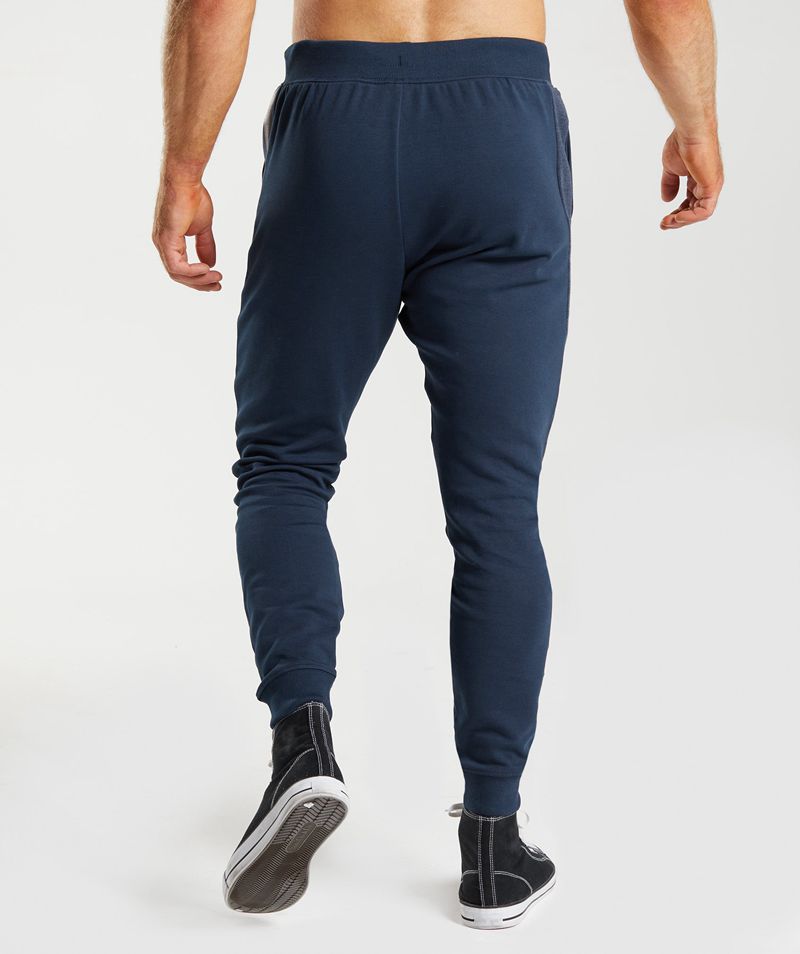 Men's Gymshark Bold React Joggers Navy | USA  3450-JPBLS