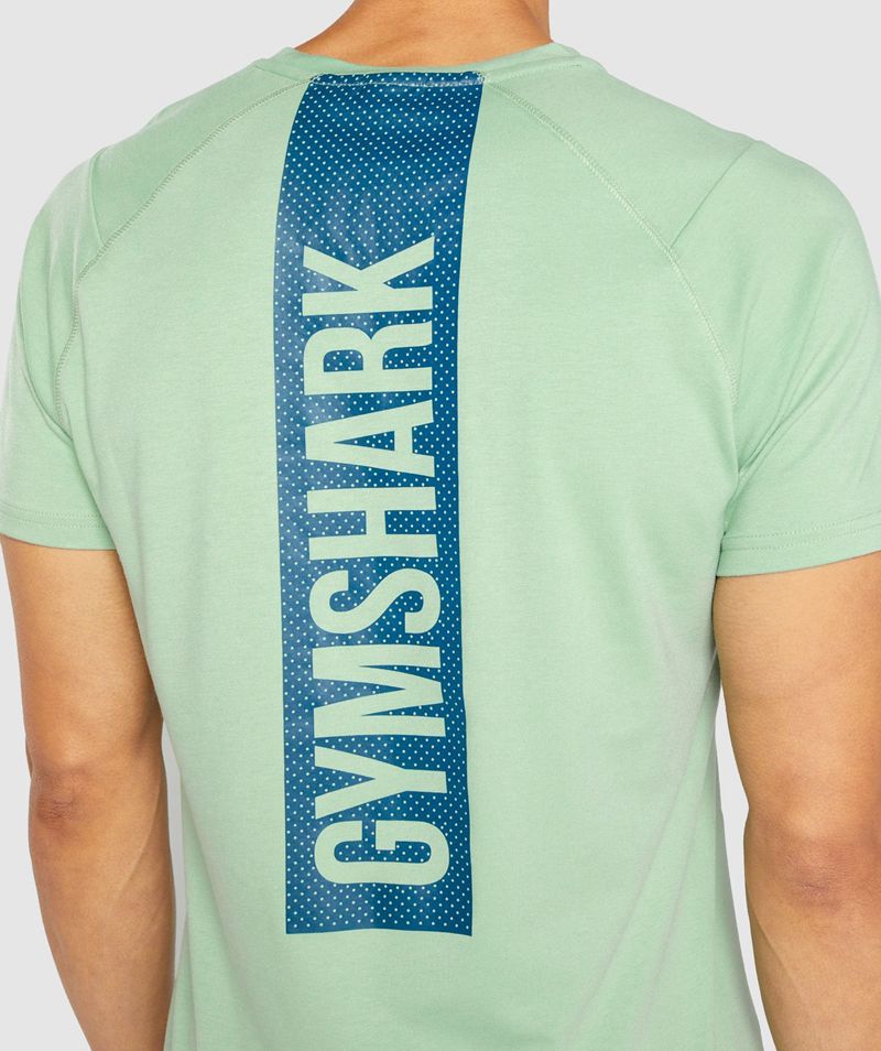 Men's Gymshark Bold T-Shirts Green | USA  4593-NPYUB